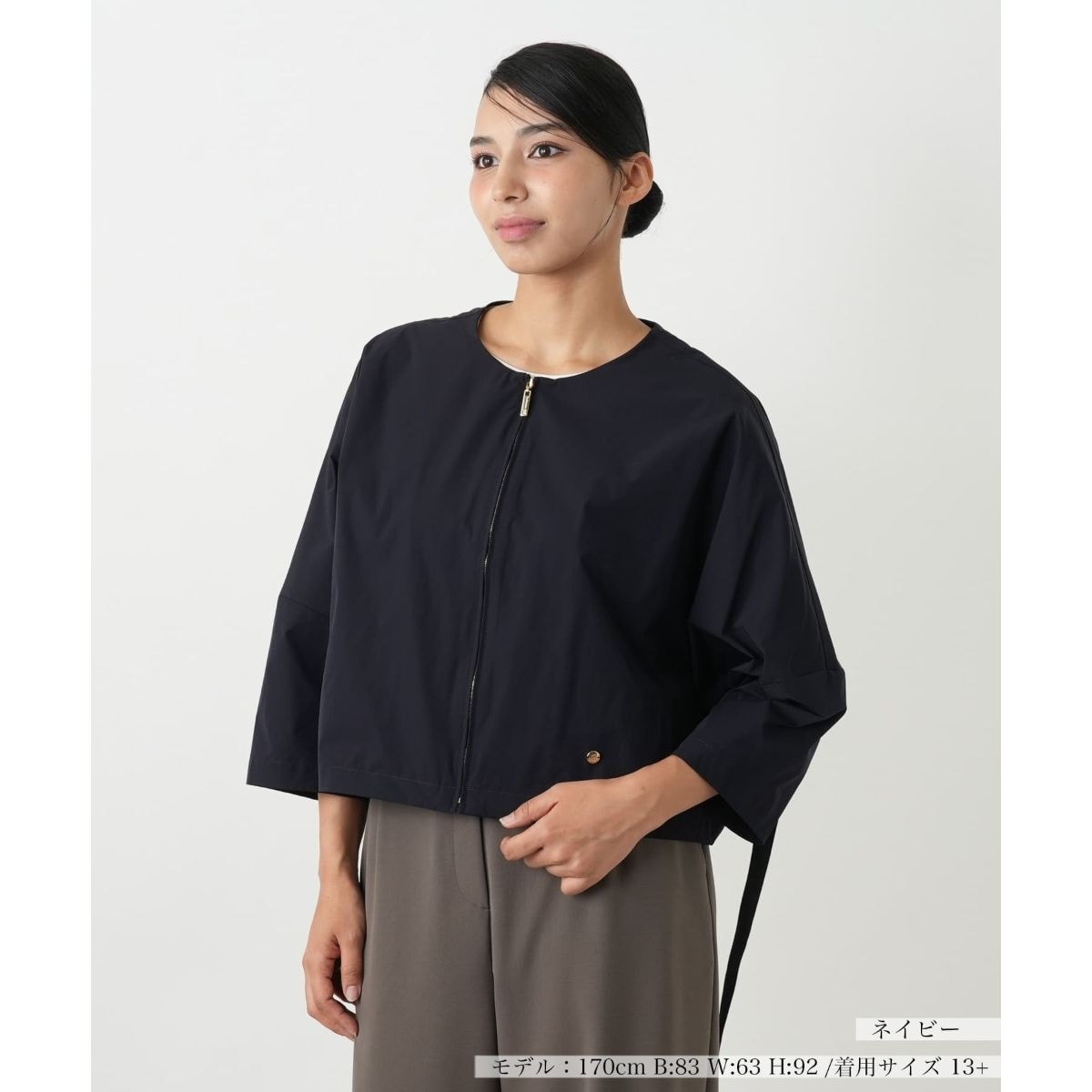 ノーカラージャケット | レリアン プラスハウス(Leilian PLUS HOUSE