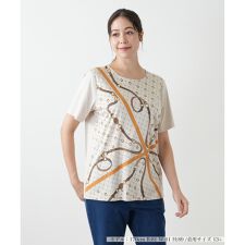 【ウォッシャブル】プリントカットソー