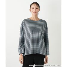 【ウォッシャブル】ボーダーカットソー【プラス企画】