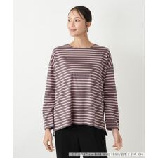 【ウォッシャブル】ボーダーカットソー【プラス企画】