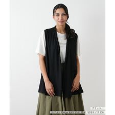 【ウォッシャブル】羽織りベスト【Leilian WHITE LABEL】