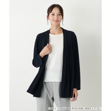 【店舗人気】【ウォッシャブル】ノーカラージャケット【ROCHAS Premiere】