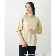 【ウォッシャブル】ボリュームスリーブブラウス【プラス企画】