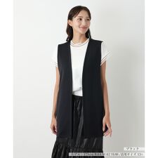 【ウォッシャブル】セミロングベスト【NEMIKA】