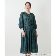 プリントフレアワンピース【BOURGE】