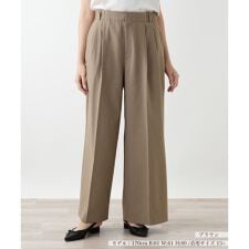 【ウォッシャブル】センタープレスワイドパンツ【NEMIKA】