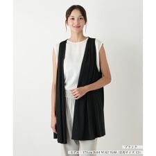 【ウォッシャブル】ロングベスト【MUSE BY ROCHAS Premiere】