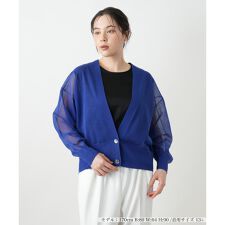 【ウォッシャブル】Vネックカーディガン【BOURGE】