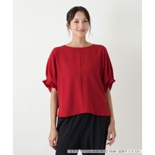 【ウォッシャブル】タックスリーブブラウス【NEMIKA】