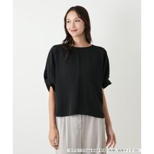 【ウォッシャブル】タックスリーブブラウス【NEMIKA】