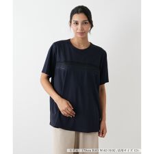 【ウォッシャブル】刺繍フレアカットソー【Leilian WHITE LABEL】