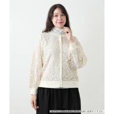 レース切替カーディガン【NEMIKA】