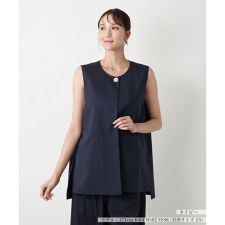 【ウォッシャブル】織柄ベスト【BOURGE】