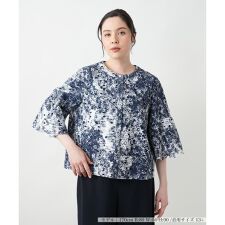 フレアスリーブレースブラウス【BOURGE】