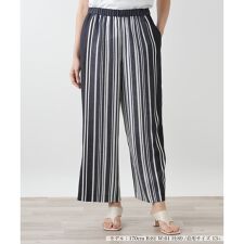 ストライプワイドパンツ