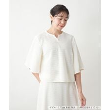 【店舗人気】キーネックブラウス【BOURGE】