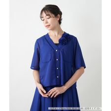 ノーカラージャケット【BOURGE】