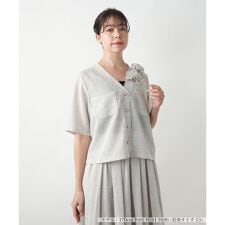 ノーカラージャケット【BOURGE】