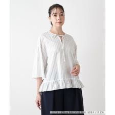 ストライプブラウス【BOURGE】