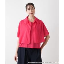 【ウォッシャブル】ニットシャツ【BOURGE】