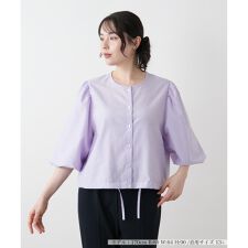 【ウォッシャブル】ボリュームスリーブブラウス【NEMIKA】