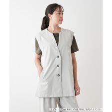 【ウォッシャブル】ノーカラーベスト【BOURGE】