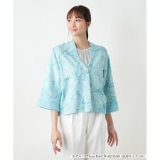 ボタニカル柄ジャケット【CINZIA CALDI】