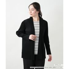 【店舗人気】【ウォッシャブル】ボーダーレイヤード風ブラウス【プラス企画】