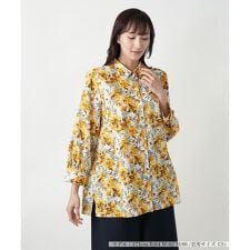 【店舗人気】ボタニカル柄ブラウス