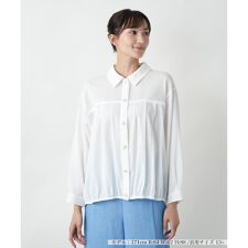 【店舗人気】【ウォッシャブル】タックブラウス