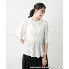 【店舗人気】プリーツニット【BOURGE】