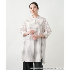 【店舗人気】切替チュニックブラウス【プラス企画】