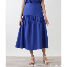 【ウォッシャブル】ロングフレアスカート【BOURGE】