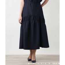 【ウォッシャブル】ロングフレアスカート【BOURGE】