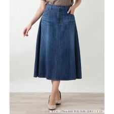 【店舗人気】デニムフレアスカート【L JEANS】