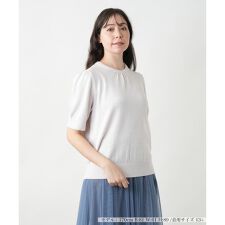 【店舗人気】【ウォッシャブル】クルーネックニット【BOURGE】