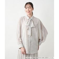 ドットボウタイブラウス【BOURGE】