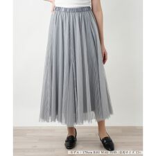 【店舗人気】メッシュフレアスカート【BOURGE】
