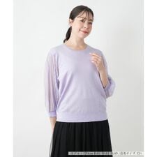 【店舗人気】シアープリーツ切替ニット【BOURGE】