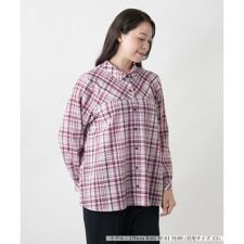 【店舗人気】【ウォッシャブル】チェックブラウス【MUSE BY ROCHAS Premiere】