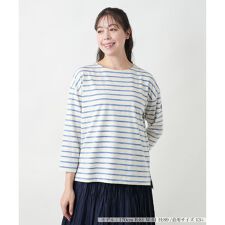 【ウォッシャブル】ボーダーカットソー