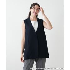 【店舗人気】【ウォッシャブル】ロングベスト