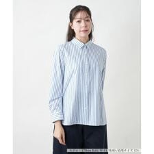 【ウォッシャブル】ストライプシャツ【プラス企画】