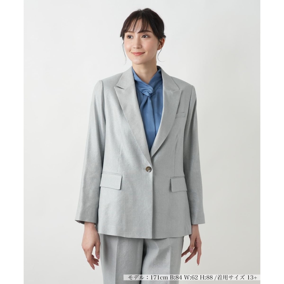 サステナブル】ハーフスリーブテーラードジャケット