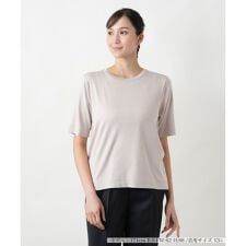 ライン配色半袖ニット