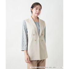 【店舗人気】【ウォッシャブル】洗えるジレ