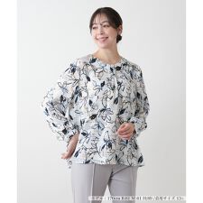 【店舗人気】ボタニカル柄ブラウス