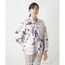 【店舗人気】プリントボウタイブラウス【ROCHAS Premiere】