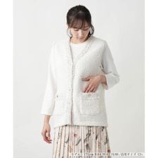 【店舗人気】ラメニットジレ【プラス企画】