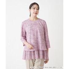 【店舗人気】ペプラムブラウス【プラス企画】